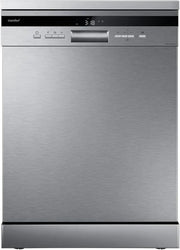 Zmywarka COMFEE CDWPF1201PS, wolnostojąca, 60 cm, 12 kompletów naczyń, opóźniony start, funkcja połowy załadunku, mycie higieniczne 72°C, elastyczne kosze, stal nierdzewna, 47 dB, sterowanie przyciskami