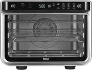 Ninja Foodi 10 w 1, piekarnik wielofunkcyjny, przenośny mini piekarnik na blat, frytkownica beztłuszczowa, pieczenie, grill, ciasta i więcej,10 funkcji gotowania, srebrno/czarny, DT200EU
