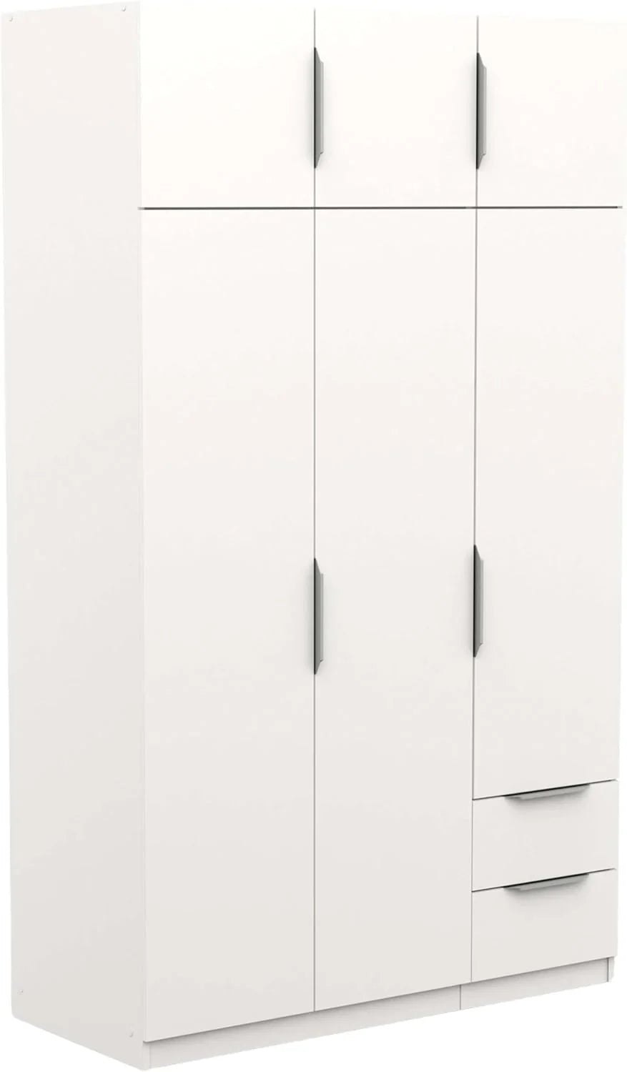 Miroytengo Szafa Ghost Duża 6 Drzwi i 2 Szuflady Kolor Biały Matowy 203x119 cm