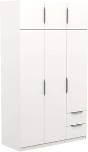 Miroytengo Szafa Ghost Duża 6 Drzwi i 2 Szuflady Kolor Biały Matowy 203x119 cm