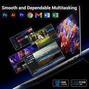 Laptop 15,6 cala, Win11, 16 GB RAM, 512 GB SSD, procesor N95 (do 3,4 GHz), laptop IPS HD 1920 x 1080 FHD, z WiFi 5, HDMI, 2*USB 3.0, Type-C, gniazdem kart TF