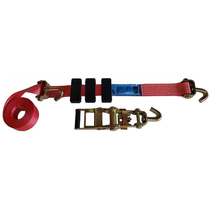 Pas do lawety trzypunktowy z kostkmi i hakami obrotowymi 5T 50mm