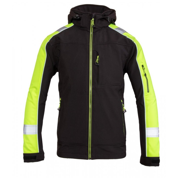 Kurtka softshell robocza wodo i wiatroszczelna ostrzegwcza