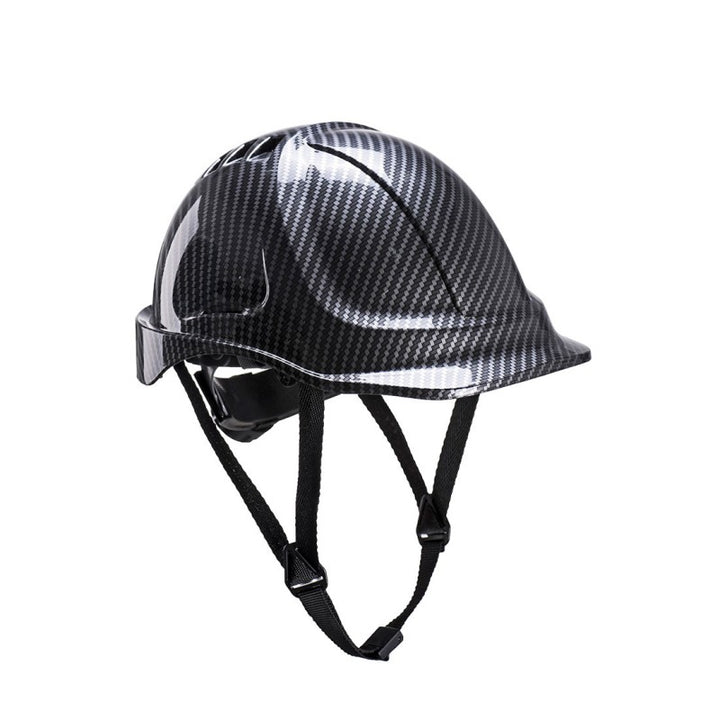 Kask budowlany 4 punktowy wentylowany carbonowy z pokrętłem CE