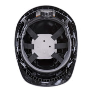 Kask budowlany 4 punktowy wentylowany carbonowy z pokrętłem CE