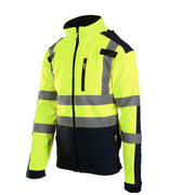 Kurtka robocza softshell BHP ostrzegawczy zółty