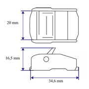 KLAMRA SAMOZACISKOWA 20MM