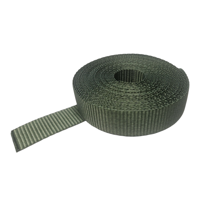 TAŚMA WOJSKOWA 25MM CIEMNY ZIELONY
